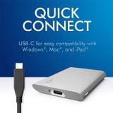  Ổ Cứng Di Động LaCie Portable SSD 1TB USB-C + Rescue - STKS1000400 
