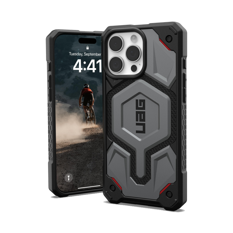 Ốp Lưng UAG Monarch Pro iPhone 16 Pro Max Kevlar Silver