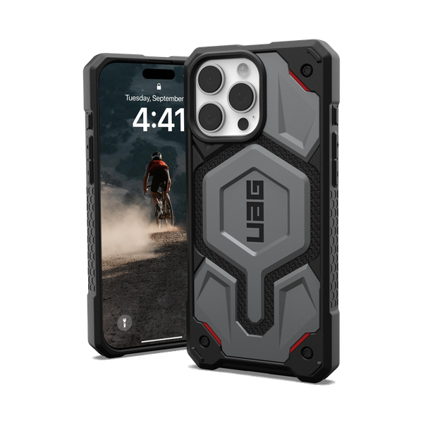 Ốp lưng iPhone 16 Pro Max UAG Monarch Pro - Kevlar Silver