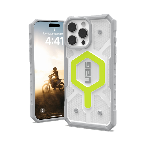 Ốp lưng iPhone 16 Pro Max UAG Pathfinder Clear Magsafe - Active Neon