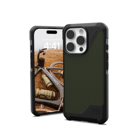 Ốp lưng iPhone 16 Pro UAG Metropolis LT Magsafe - Kevlar Olive