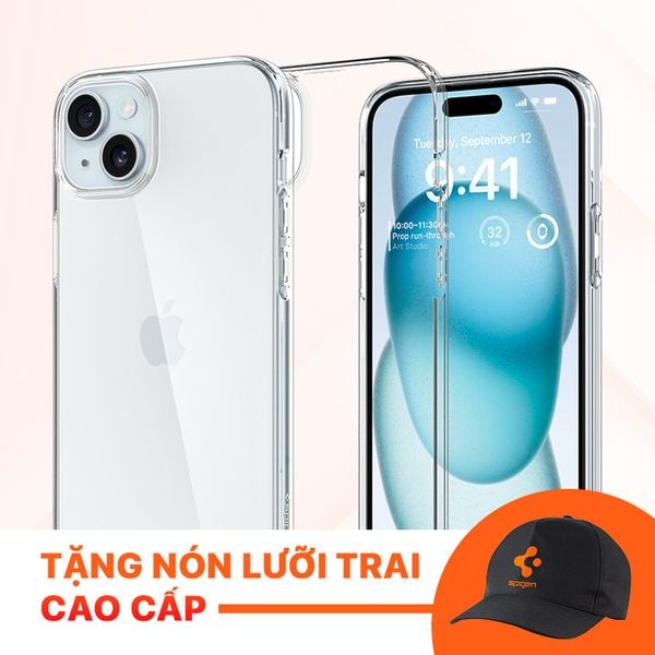 Ốp lưng Spigen 15 Plus Liquid Crystal Clear