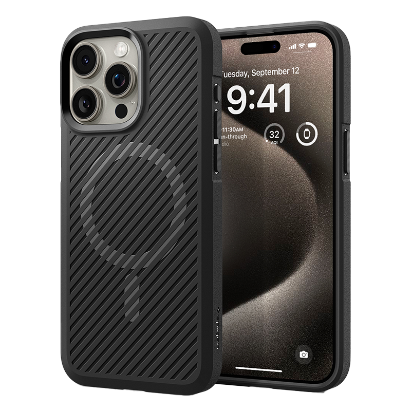 Ốp Lưng Spigen iPhone 15 Pro Max Magfit Matte Black