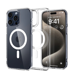 Ốp lưng Spigen iPhone 15 Pro Crystal Hybrid Magfit White