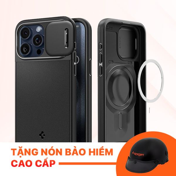 Ốp lưng Spigen iPhone 15 Pro Max Optik Armor MagFit