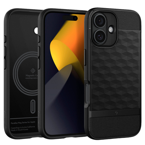 Ốp lưng Spigen iPhone 16 Parallax Mag Matte Black