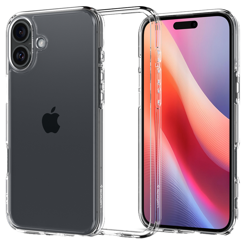 Ốp lưng spigen iPhone 16 plus ultra hybrid crystal clear