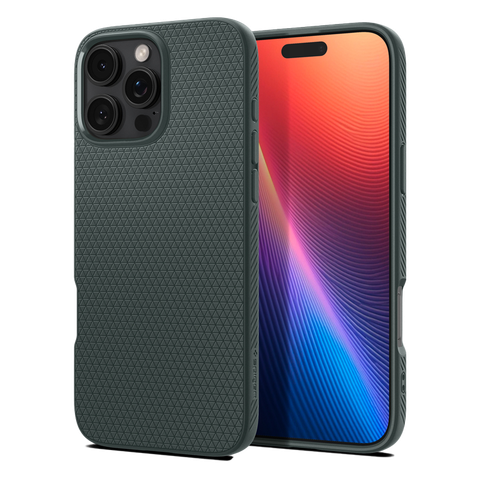 Ốp lưng Spigen iPhone 16 Pro Liquid Air Abyss Green