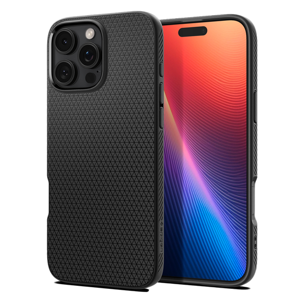 Ốp lưng Spigen iPhone 16 Pro Liquid Air Matte Black
