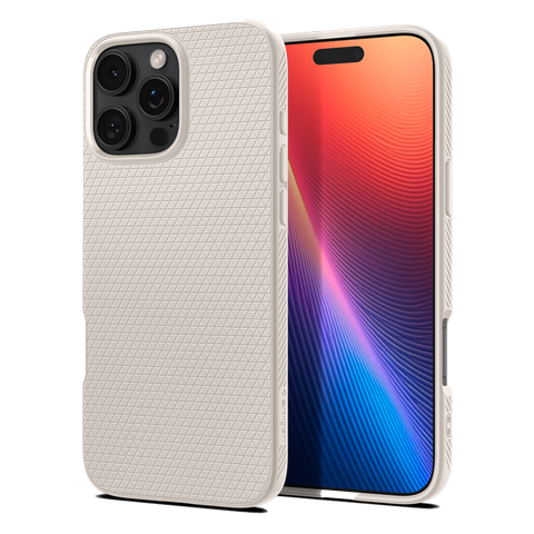 Ốp lưng Spigen iPhone 16 Pro Liquid Air Natural Titanium