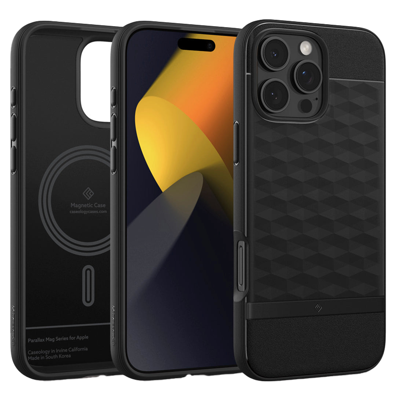 Ốp Lưng Spigen iPhone 16 Pro Parallax Mag Matte Black