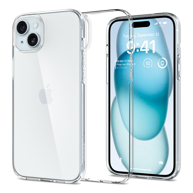 Ốp lưng spigen 15 plus liquid crystal clear