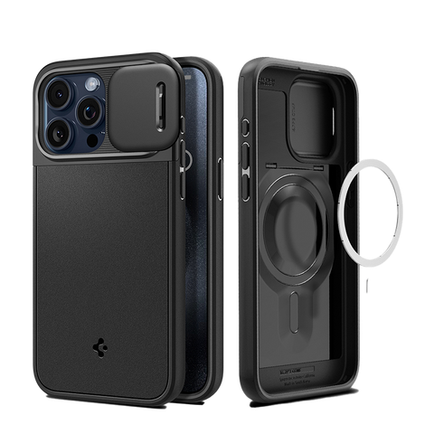Ốp lưng Spigen iPhone 15 Pro Optik Armor MagFit