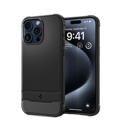 Ốp lưng Spigen iPhone 15 Pro Rugged Armor MagFit Matte Black