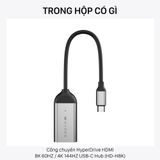  Cổng chuyển HyperDrive HDMI 8K 60HZ / 4K 144HZ USB-C Hub (HD-H8K) 