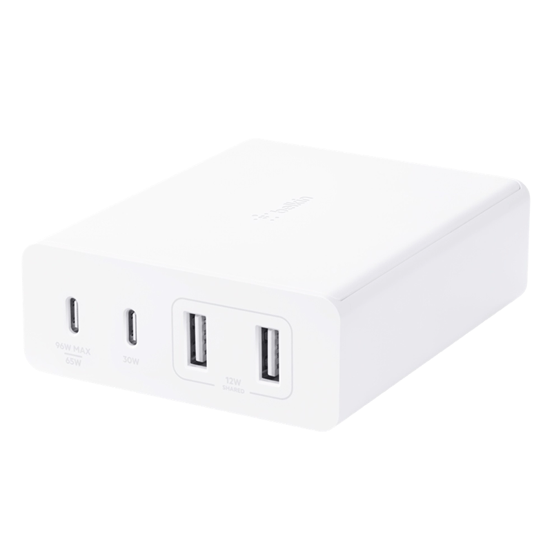Bộ Sạc Belkin BOOST↑CHARGE Pro 4-Port GaN Charger 108W - WCH010dqWHJP - Hàng chính hãng