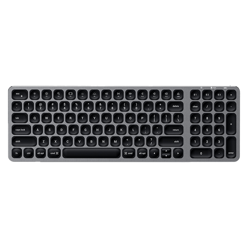 Bàn phím không dây Bluetooth Satechi Slim X1 bản full 99 phím có đèn nền Chính hãng