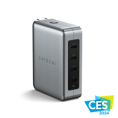 Sạc di động Satechi GaN USB-C 145W 4 cổng Travel Charger Chính hãng