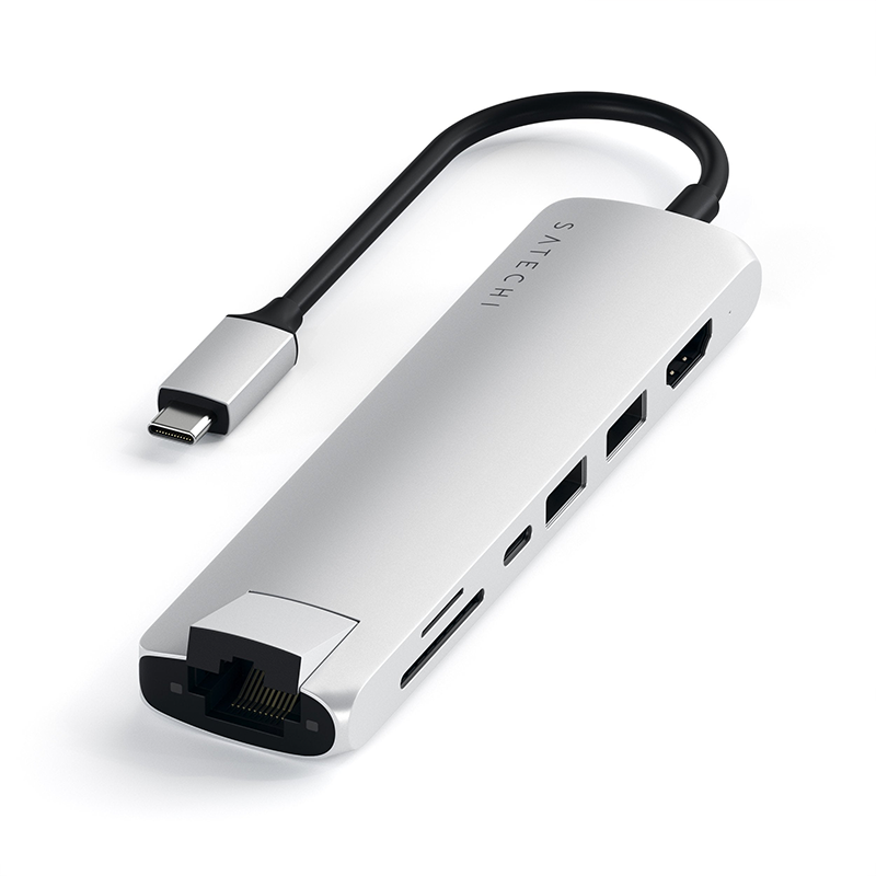  Adapter chuyển đổi Satechi USB-C Multiport Slim với cổng Ethernet Chính hãng 