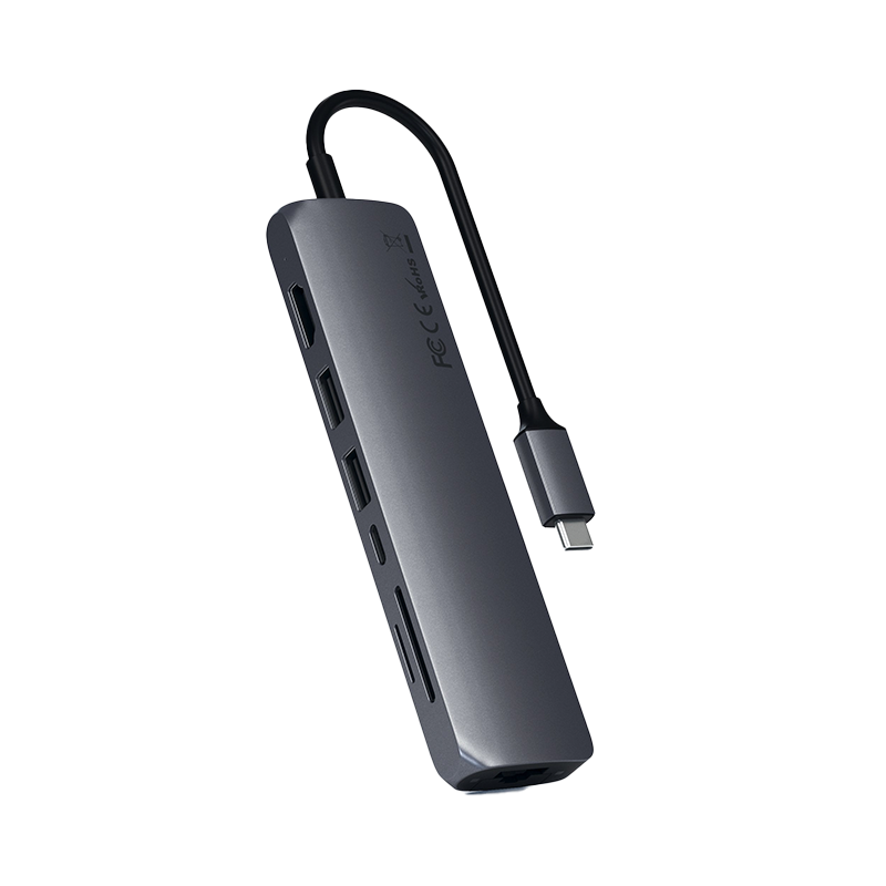 Adapter chuyển đổi Satechi USB-C Multiport Slim với cổng Ethernet Chính hãng