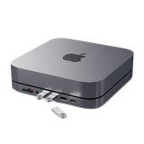  Đế kiêm Hub chuyển đổi Satechi cho Mac Mini - Gray ST-ABHFM Chính hãng 