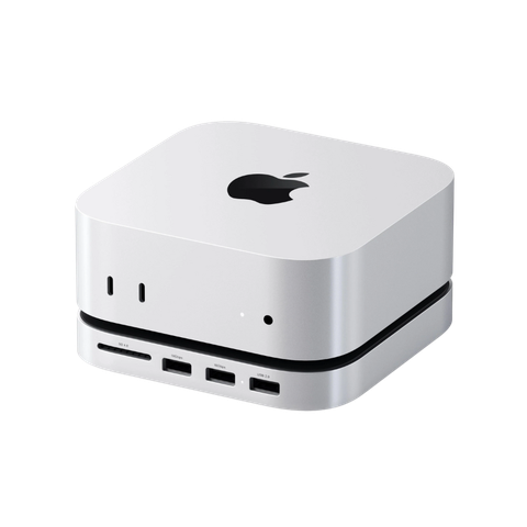 Satechi USB-C Stand & Hub cho Mac Mini M4 có khe gắn SSD ST-GNMMES Chính hãng