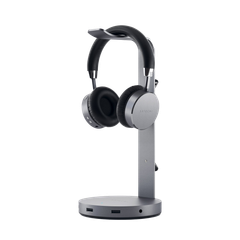 Giá đỡ nhôm Satechi cho tai nghe headphone kiêm hub Xám ST-UCHSHM Chính hãng