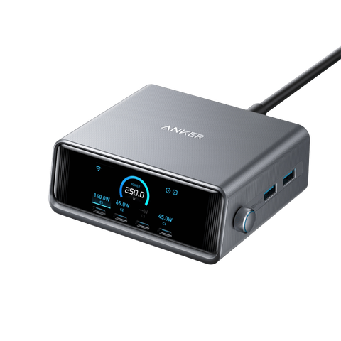 Trạm Sạc Anker Prime 6 Cổng 4C2A 250W A2345 Chính Hãng