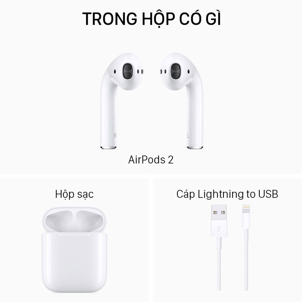  Apple AirPods 2 - Lightning Charging Case - Hàng chính hãng 