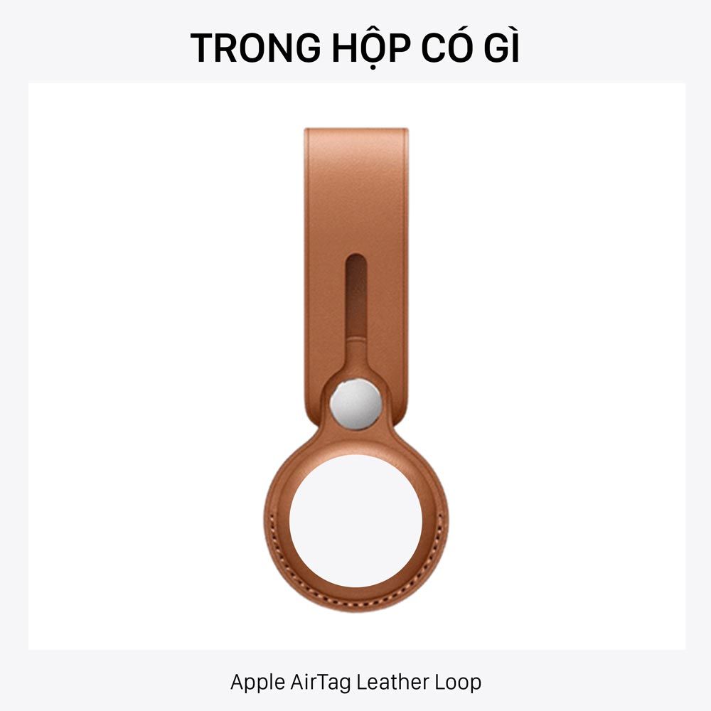  Phụ kiện Apple AirTag Leather Loop - Hàng chính hãng 
