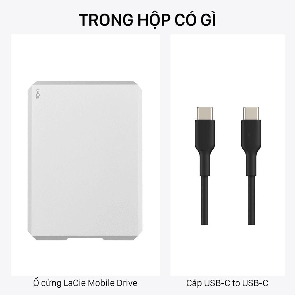  Ổ Cứng Di Động LaCie Munich Mobile Drive 2TB USB-C (Bạc) - STHG2000400 