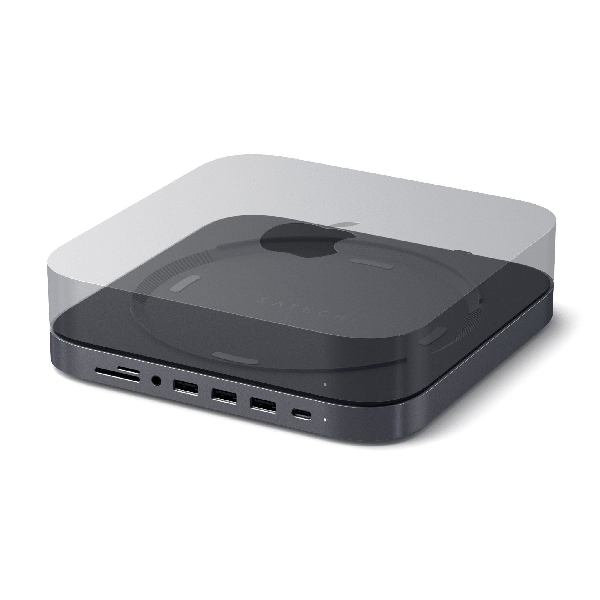  Đế kiêm Hub chuyển đổi Satechi cho Mac Mini - Gray ST-ABHFM Chính hãng 