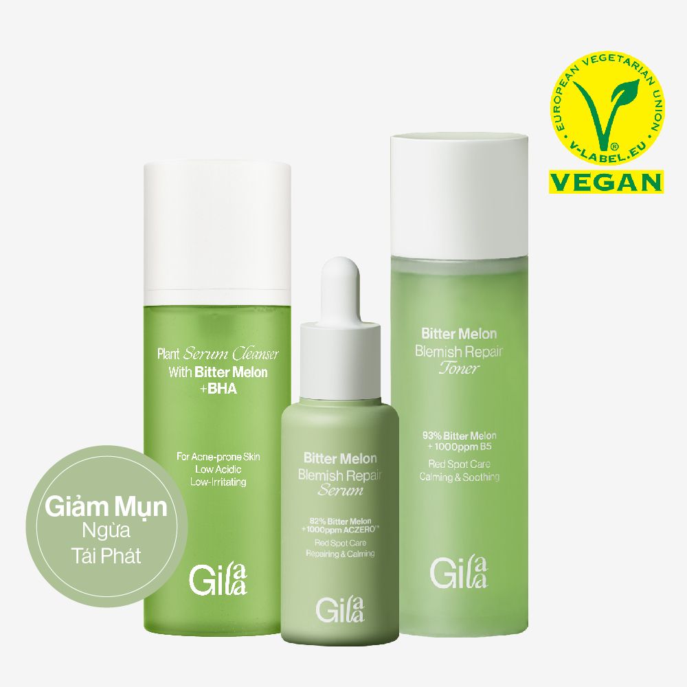  Bộ Dưỡng Khổ Qua Giảm Mụn Ngừa Tái Phát Bitter Melon Blemish 