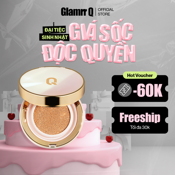 Phấn Nước Glamrr Q Long Wear DD Cushion SPF50+/PA+++ (1 lõi x 13g)