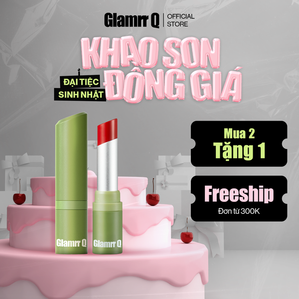 Son Dưỡng Có Màu Thuần Chay Glamrr Q Vegan Super Lip Balm (4.5g)