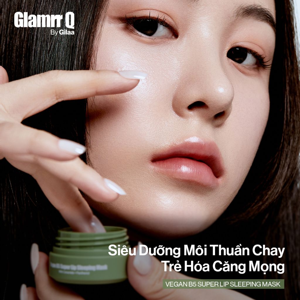  Mặt Nạ Dưỡng Môi Glamrr Q Vegan B5 Super Lip Sleeping Mask 10ml 