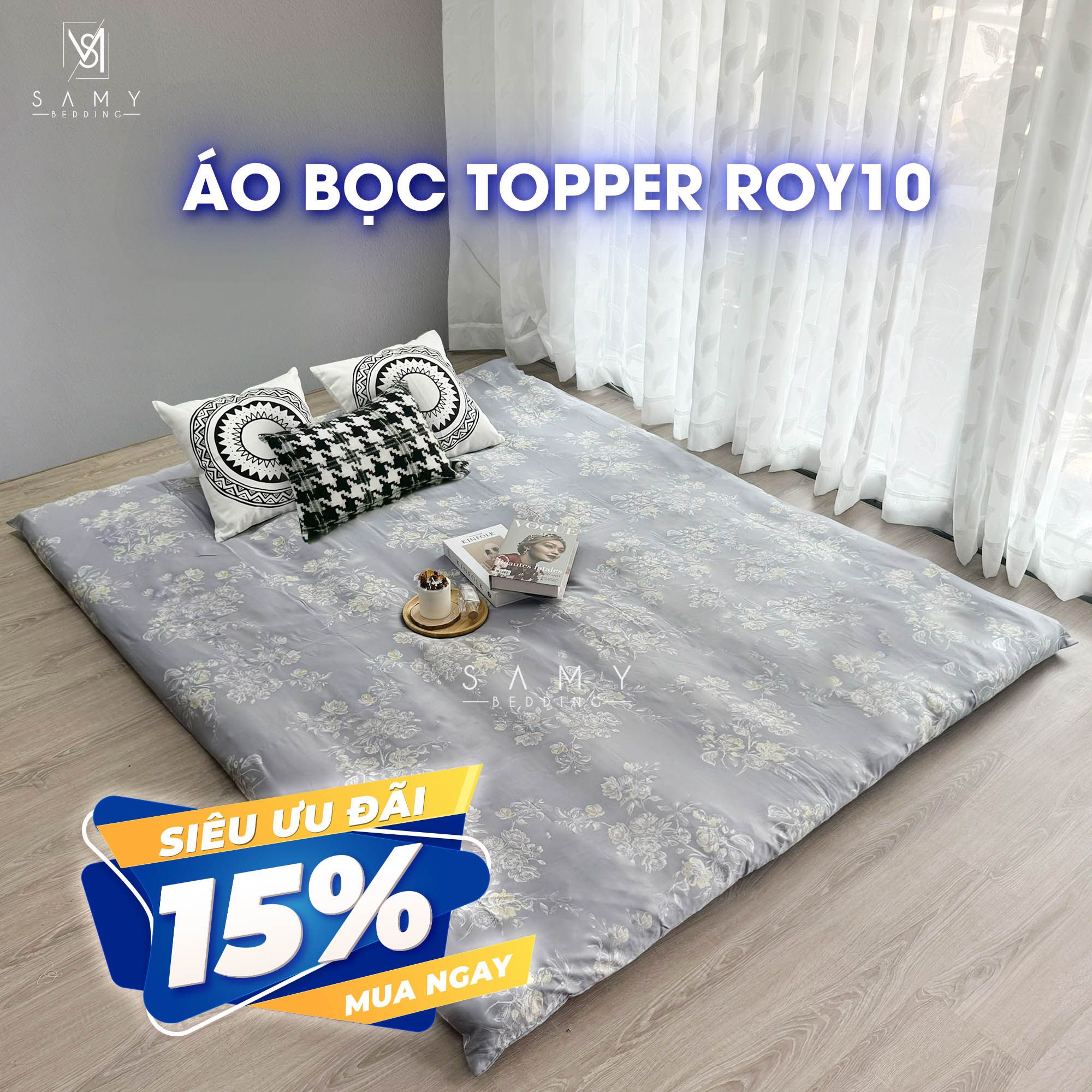  Áo bọc Topper ROY10 cao cấp RH013 