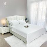  Bộ Chăn drap Khách sạn Samy King 5 sao Quốc tế Pure White 