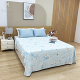  Chăn lạnh SAMY COOL cao cấp thoáng khí màu xanh hoa lớn mẫu 1 
