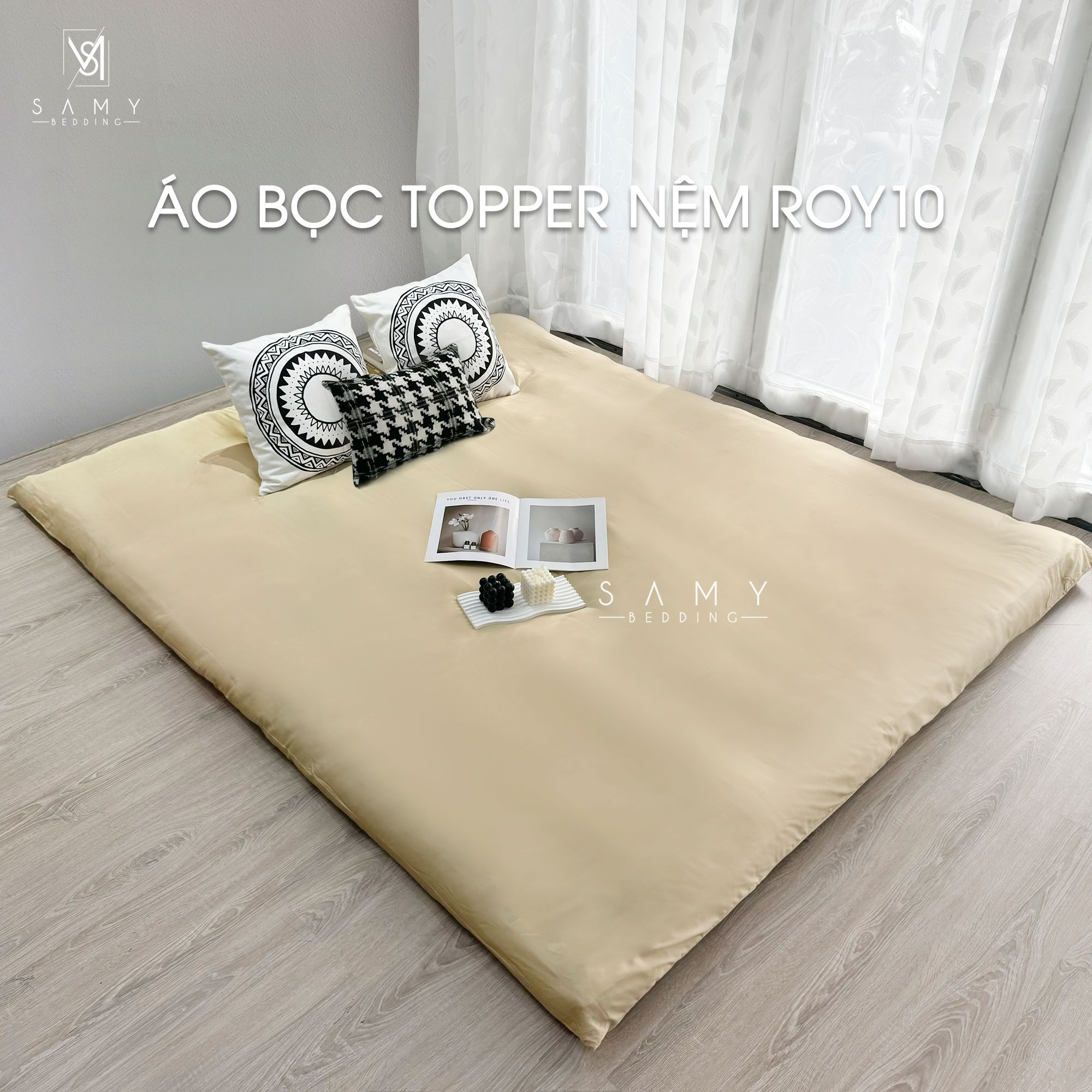  Áo bọc Topper ROY10 Vàng Pastel RT005 