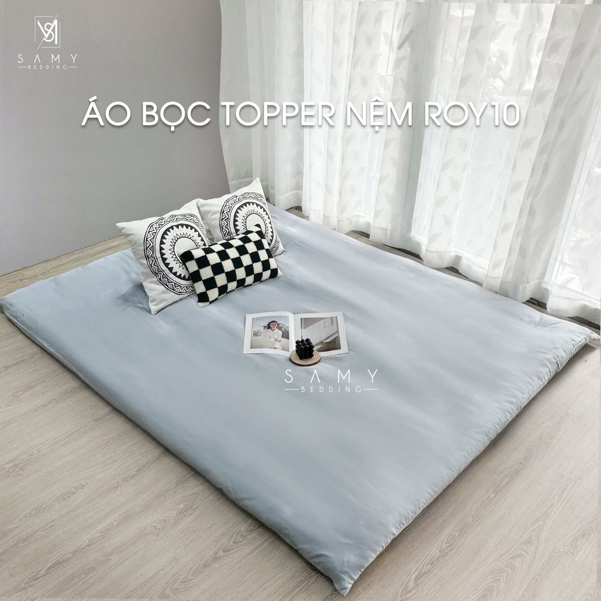  Áo bọc Topper ROY10 Xanh Xám RT003 