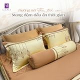  Bộ Chăn Ga Lụa Thêu Tencel Coolsilk Pro 1001 