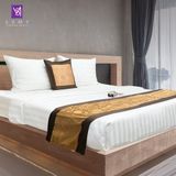  Bộ Chăn Drap Khách sạn 2 sao Samy Dream (Stripe White) 