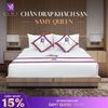  Bộ Chăn Drap Khách sạn 4 sao Samy Queen (Pure White) 