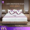  Bộ Chăn Drap Khách sạn 4 sao Samy Queen (Stripe White) 