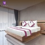  Bộ Chăn Drap Khách sạn 4 sao Samy Queen (Stripe White) 