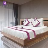  Bộ Chăn Drap Khách sạn 4 sao Samy Queen (Stripe White) 