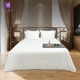  Bộ Chăn Drap Khách sạn 5 sao Samy King (Pure White) 