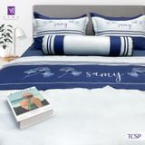  Bộ Chăn Ga Lụa Thêu Tencel Coolsilk Pro 1003 