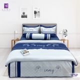  Bộ Chăn Ga Lụa Thêu Tencel Coolsilk Pro 1003 